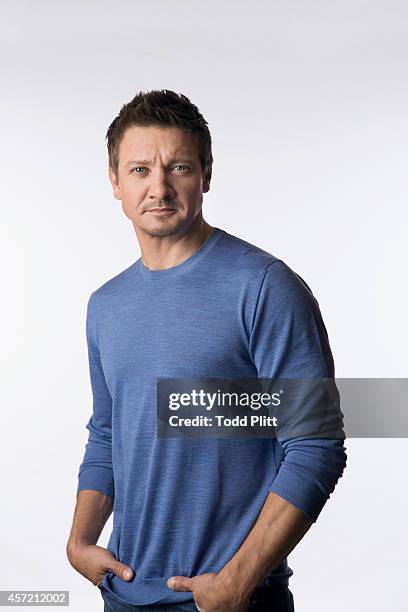 Actor Jeremy Renner is photographed for USA Today on September 22, 2014 in New York City.