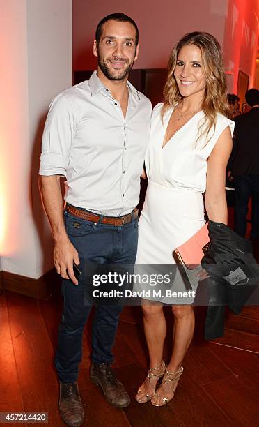 Amanda Byram attends a party hosted by Jonathan Shalit to celebrate his OBE at Avenue on October 14, 2014 in London, England.