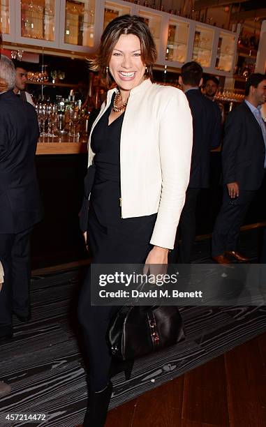 Kate Silverton attends a party hosted by Jonathan Shalit to celebrate his OBE at Avenue on October 14, 2014 in London, England.