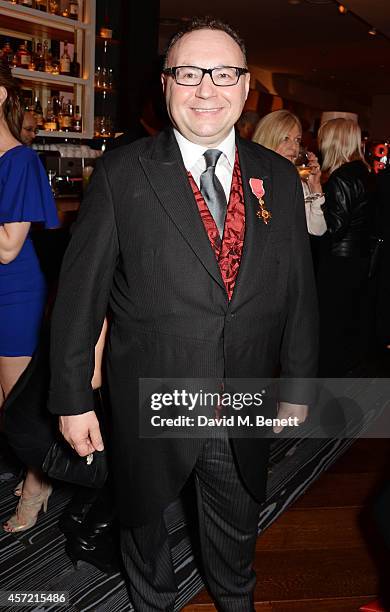 Jonathan Shalit attends a party hosted by Jonathan Shalit to celebrate his OBE at Avenue on October 14, 2014 in London, England.