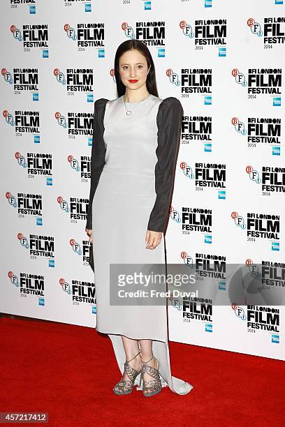 Andrea Riseborough attends the "Silent Storm" screening at Vue Leicester Square on October 14, 2014 in London, England.