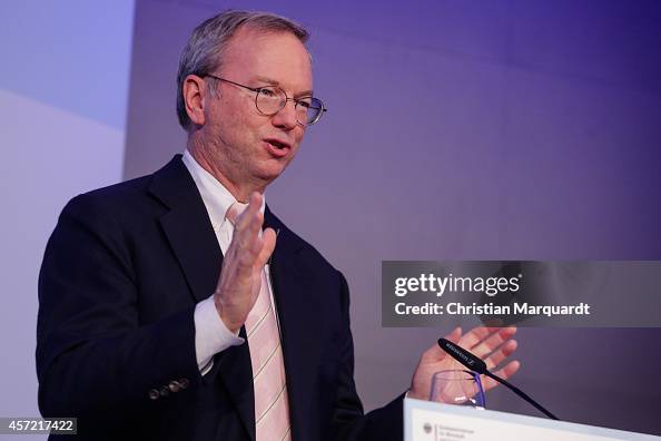 Google Chairman Eric Schmidt Meets With German Economy Minister Gabriel Google Chairman Eric Schmidt Meets With German Economy Minister Gabriel