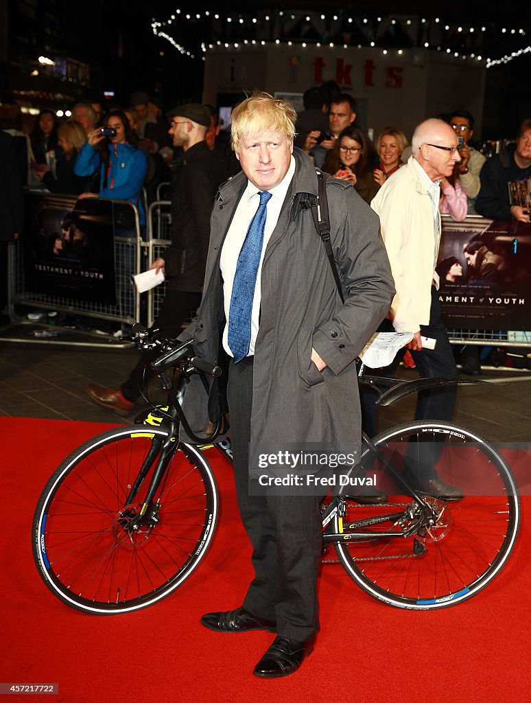 "Testament Of Youth" - Official Screening:  58th BFI London Film Festival