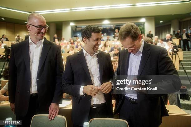 The candidates for the office of Mayor in Berlin, the Berlin Senator for Urban Development Michael Mueller , chairman of the SPD parliamentary group...