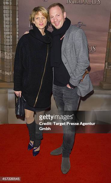 Katrin von Buelow and Johan von Buelow attend the German premiere of the film 'The Physician' at Zoo Palast on December 16, 2013 in Berlin, Germany.