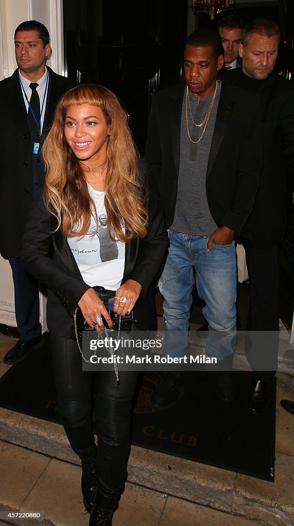 Beyonce And Jay-Z Sightings -  October 14, 2014