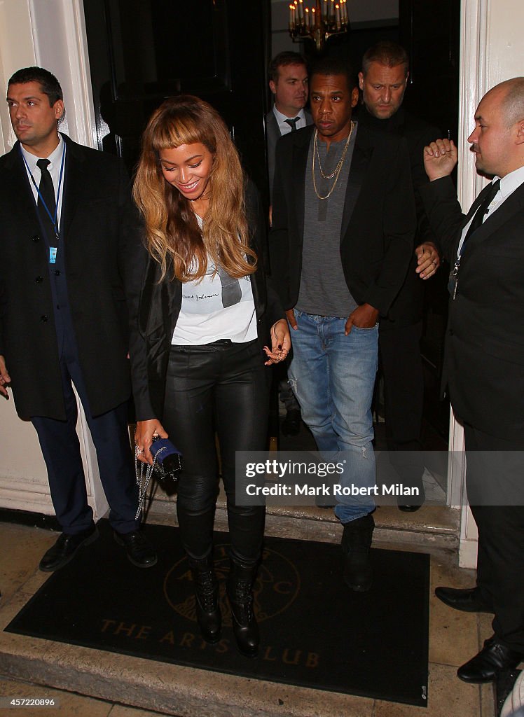 Beyonce And Jay-Z Sightings -  October 14, 2014