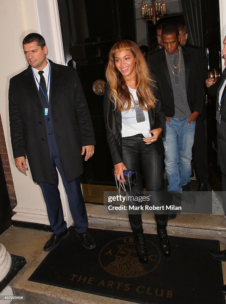 Beyonce And Jay-Z Sightings -  October 14, 2014