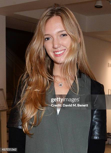 Eleonore von Habsburg attends the Bianca Jagger Human Rights Foundation "Arts for Human Rights" benefit gala auction at Phillips Gallery on October...