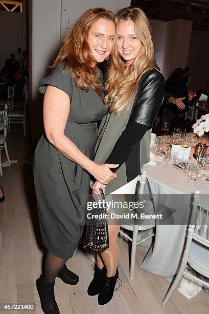 Francesca von Habsburg and Eleonore von Habsburg attend the Bianca Jagger Human Rights Foundation "Arts for Human Rights" benefit gala auction at...