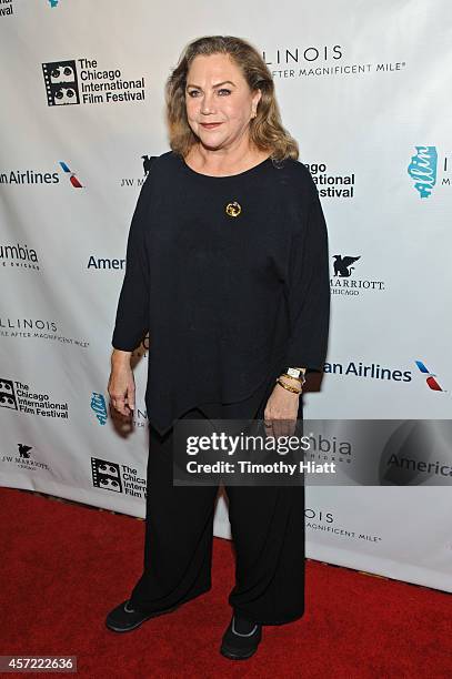 Kathleen Turner attends the 50th Anniversary of the Chicago International Film Festival at AMC River East Theater on October 14, 2014 in Chicago,...