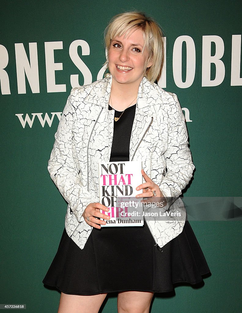 Lena Dunham Book Signing For "Not That Kind Of Girl: A Young Woman Tells You What She's "Learned."