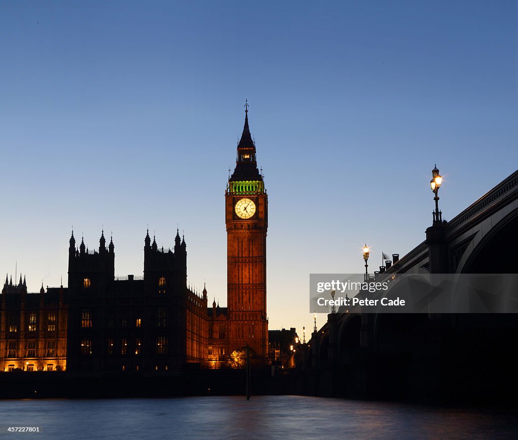 London, Big Ban and Parliament at night