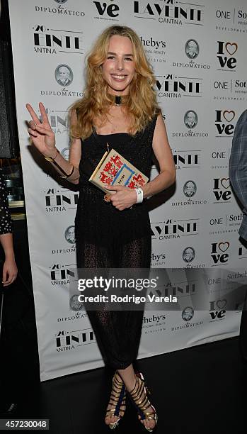 Eglantina Zinng attends I Love Venezuelan Foundation Event Cantina La No. 20 at The Icon Brickell on October 14, 2014 in Miami, Florida.