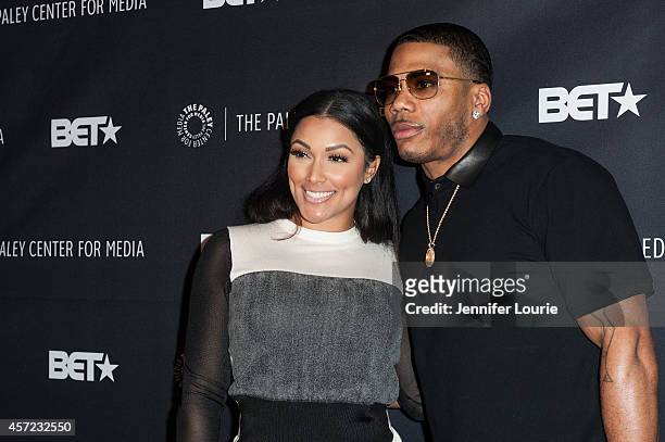 Rapper Nelly and girlfriend Shantel Jackson arrives at An Evening With "Real Husbands of Hollywood" presented by The Paley Center for Media on...