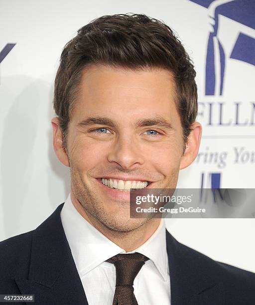 Actor James Marsden arrives at the 20th Annual Fulfillment Fund Stars Benefit Gala at The Beverly Hilton Hotel on October 14, 2014 in Beverly Hills,...