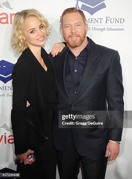 Jessica Roffey and Ryan Kavanaugh arrive at the 20th Annual Fulfillment Fund Stars Benefit Gala at The Beverly Hilton Hotel on October 14, 2014 in...