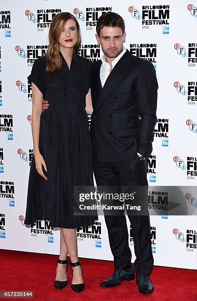 Agyness Deyn and Christian Cooke attend a screening of "Electricity" during the 58th BFI London Film Festival at Vue West End on October 14, 2014 in...