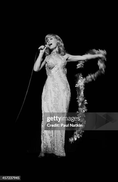 Actress Barbara Eden onstage at Poplar Creek Music Theater, Hoffman Estates, Illinois, August 3, 1980.