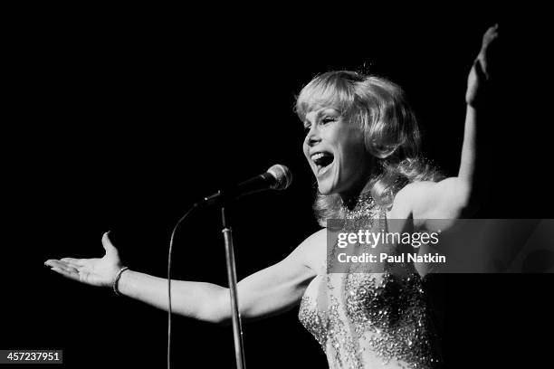 Actress Barbara Eden onstage at Poplar Creek Music Theater, Hoffman Estates, Illinois, August 3, 1980.