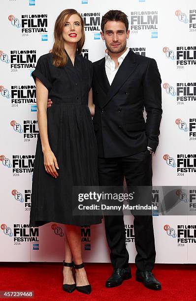 Agyness Deyn and Christian Cooke attends a screening of "Electricity" during the 58th BFI London Film Festival at Vue West End on October 14, 2014 in...