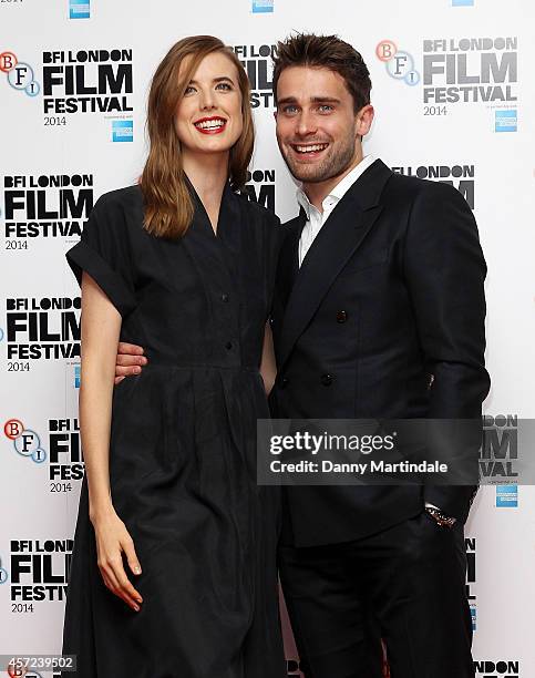 Agyness Deyn and Christian Cooke attends a screening of "Electricity" during the 58th BFI London Film Festival at Vue West End on October 14, 2014 in...