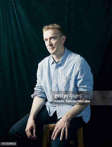 Writer David Mitchell is photographed on September 9, 2014 in London, England.