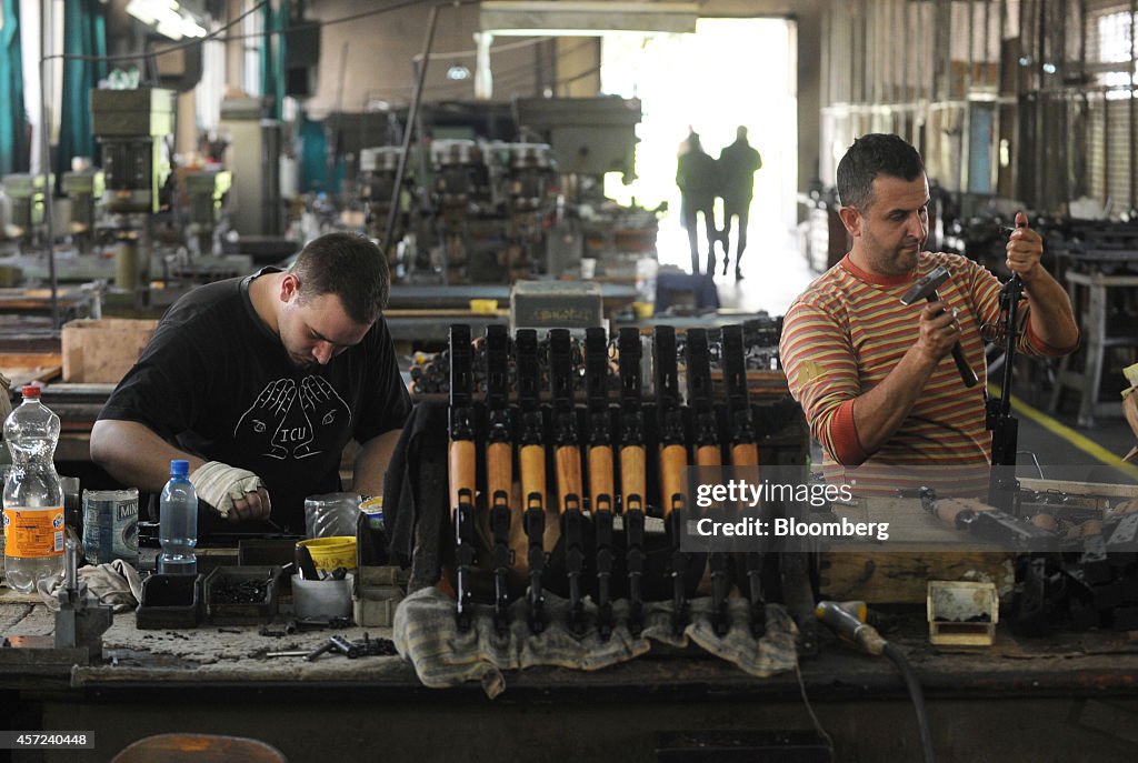 Firearm Manufacturing At A Zastava Oruzje AD Arms Plant