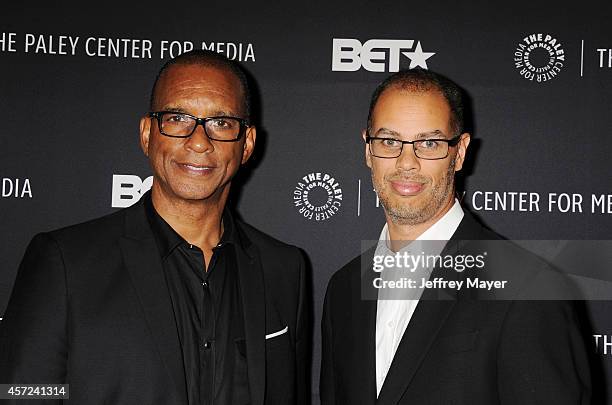 Executive producers Ralph Farquhar and Jesse Collins arrive at The Paley Center For Media Presents An Evening With "Real Husbands Of Hollywood" on...