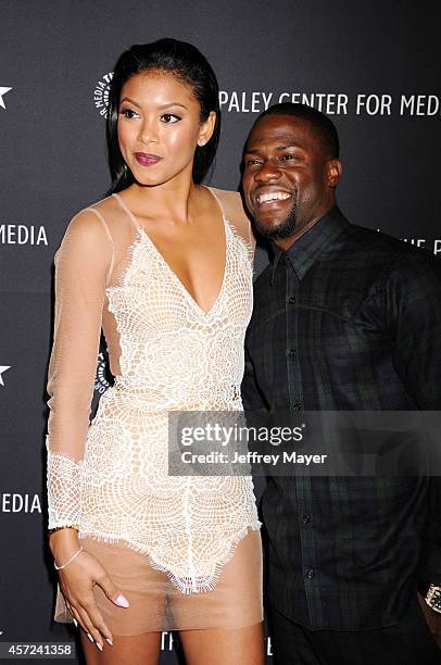 Actor/Co-Creator/Executive producer Kevin Hart and Eniko Parrish arrive at The Paley Center For Media Presents An Evening With "Real Husbands Of...