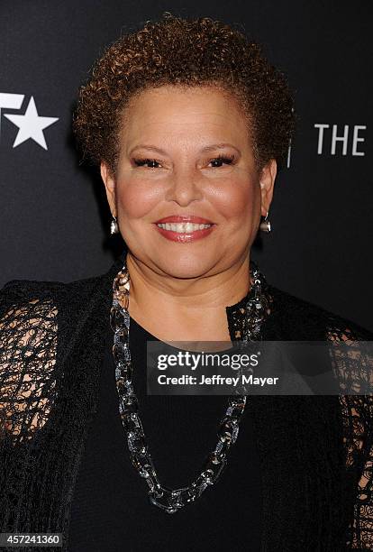 Chairman and CEO, BET Networks Debra Lee arrives at The Paley Center For Media Presents An Evening With "Real Husbands Of Hollywood" on October 14,...