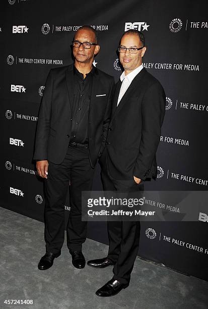 Executive producers Ralph Farquhar and Jesse Collins arrive at The Paley Center For Media Presents An Evening With "Real Husbands Of Hollywood" on...