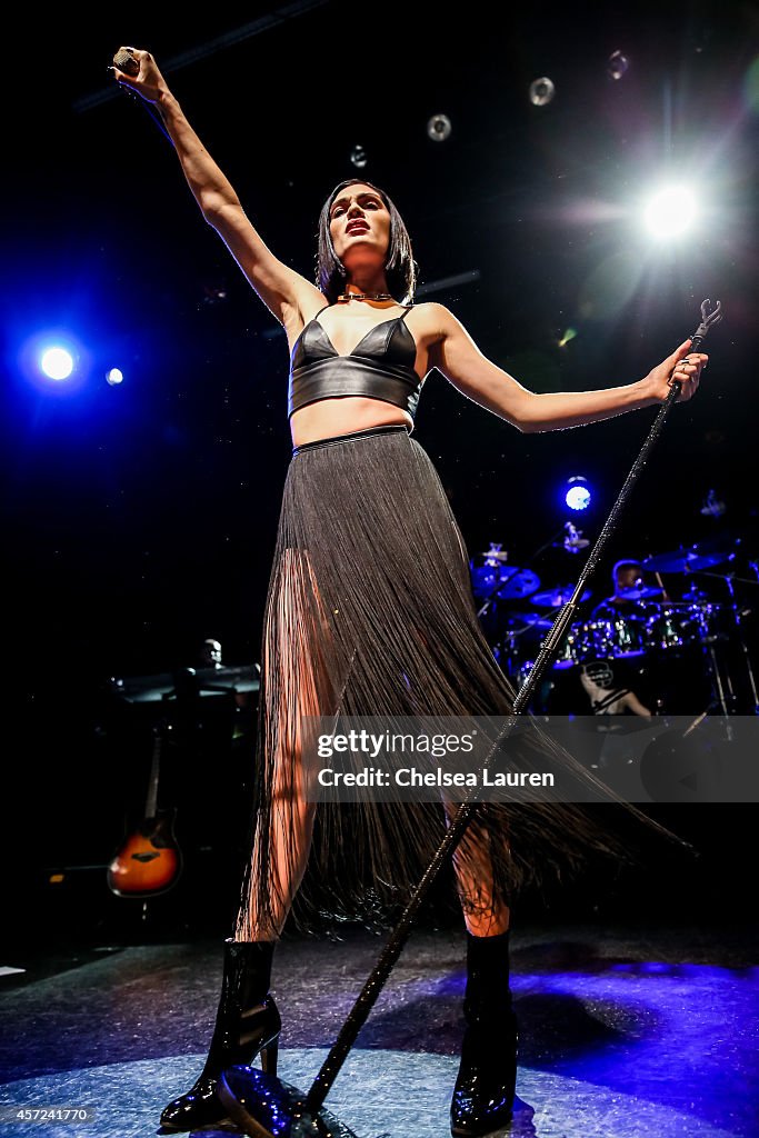 Jsje Singer Jessie J performs at El Rey Theatre on October 14, 2014 in Los ...
