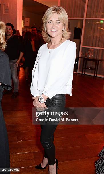 Anthea Turner attends a party hosted by Jonathan Shalit to celebrate his OBE at Avenue on October 14, 2014 in London, England.