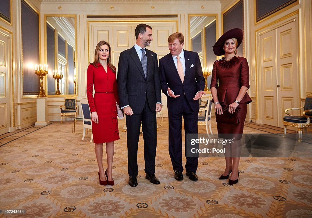 King Felipe And Queen Letizia Of Spain Visit The Netherlands