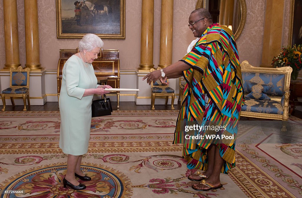 Queen Elizabeth II Receives Dignitaries