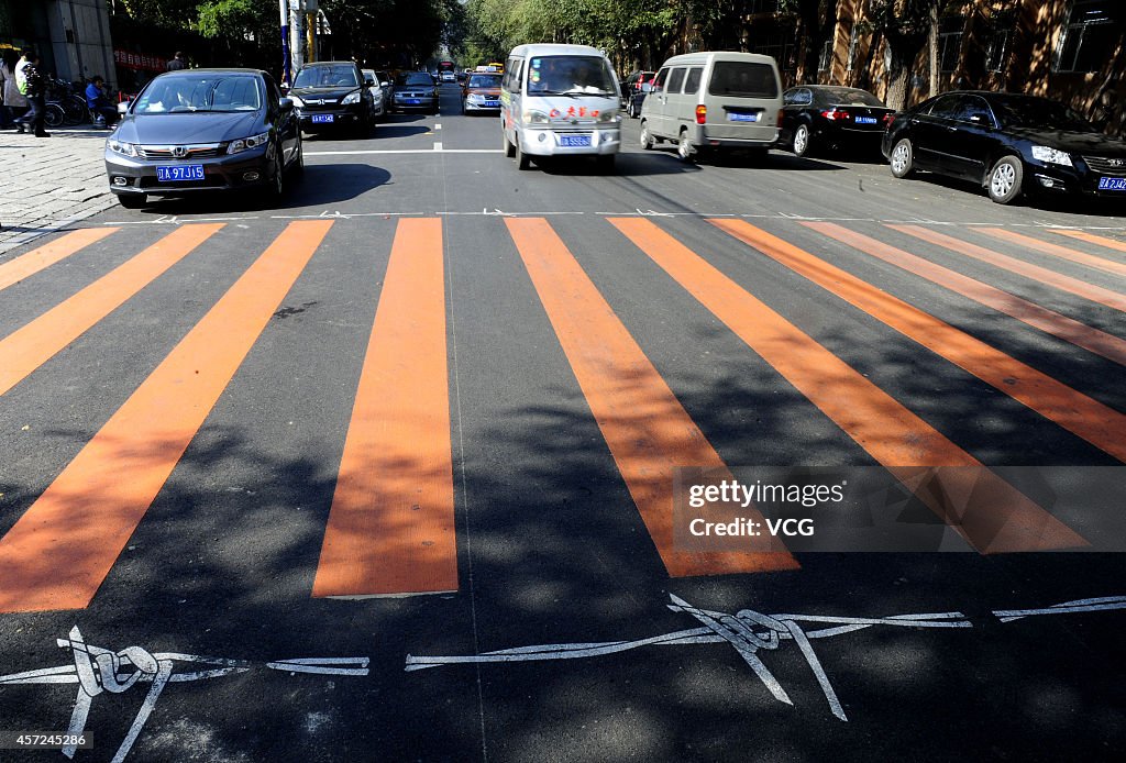 Zebra Crossing Shows Its Funny In Shenyang