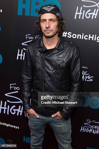 Brian Lee Brown attends 'Foo Fighters: Sonic Highways' New York Premiere at Ed Sullivan Theater on October 14, 2014 in New York City.