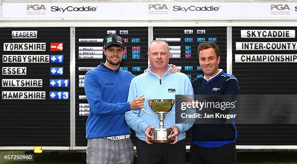 Yorkshire representatives, Alex Belt of Bridlington Links Golf and Leisure Centre, Adrian Ambler of Low Laithes Golf Club and Gareth Davies of...