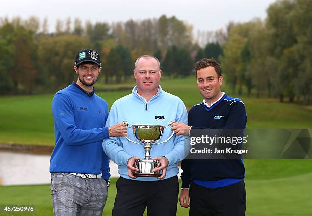 Yorkshire representatives, Alex Belt of Bridlington Links Golf and Leisure Centre, Adrian Ambler of Low Laithes Golf Club and Gareth Davies of...