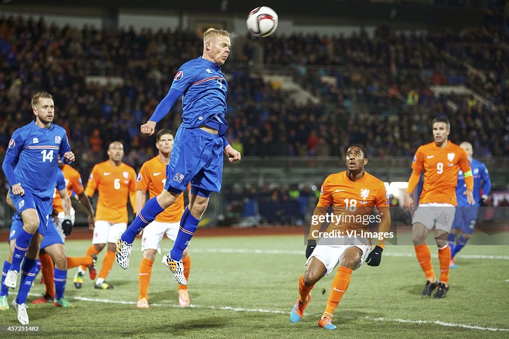 EURO 2016 qualifying match - "Iceland v Netherlands"