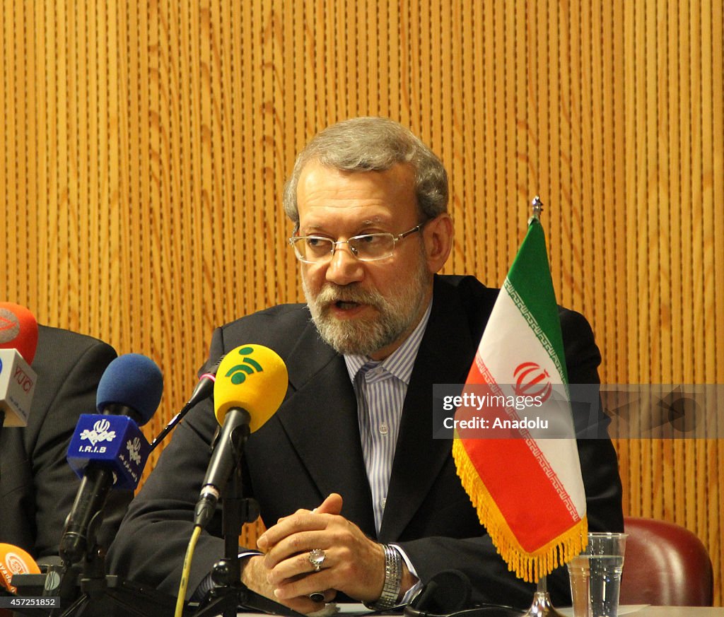 Iranian Parliament's Chairman Ali Larijani in Geneva