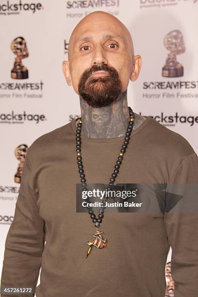 Actor Robert Lasardo attends the Screamfest Horror Film Festival Black Carpet Event at TCL Chinese Theatre on October 14, 2014 in Hollywood,...