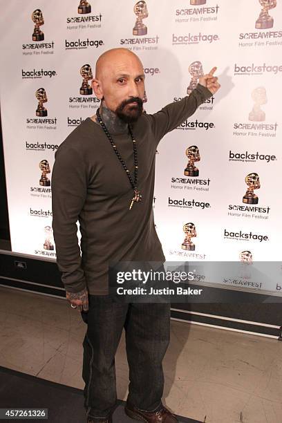 Actor Robert Lasardo attends the Screamfest Horror Film Festival Black Carpet Event at TCL Chinese Theatre on October 14, 2014 in Hollywood,...