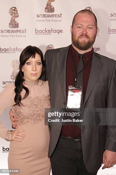 Charlotte Waters and Director/Writer Lee Boxleitner attend the Screamfest Horror Film Festival Black Carpet Event at TCL Chinese Theatre on October...
