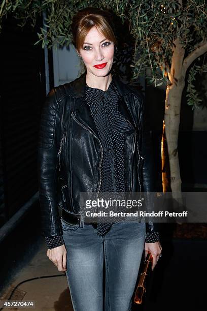 Model Mareva Galanter attends the 'Studio Des Acacias' from Mazarine Group Opening Party with the Mark Handforth 'Drop Shadow' Exhibition. Held at...