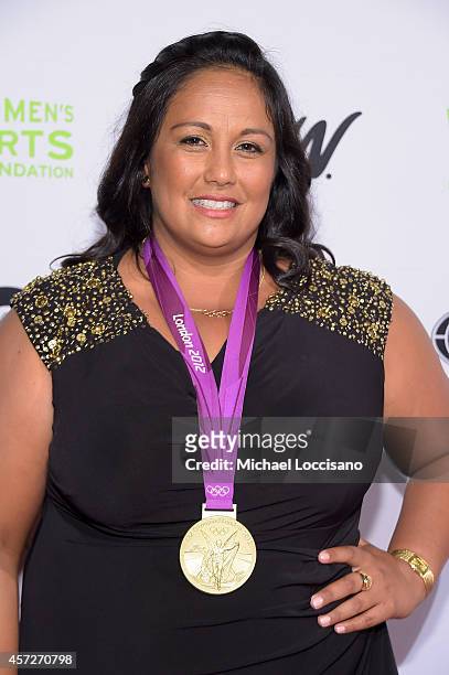 Water polo player Brenda Villa attends the 35th Annual Salute To Women In Sports event at Ciprani Wall Street on October 15, 2014 in New York City.
