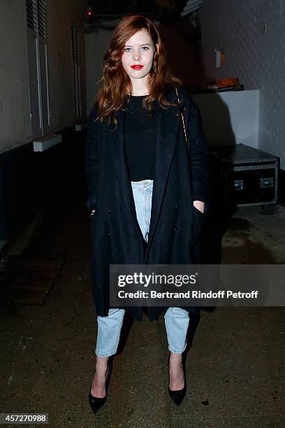 Actress Lou Lesage attends the 'Studio Des Acacias' from Mazarine Group Opening Party with the Mark Handforth 'Drop Shadow' Exhibition. Held at...
