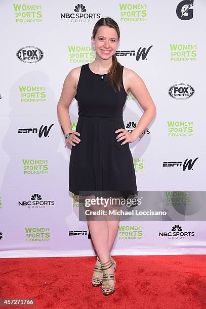 Figure Skater Emily Hughes attends the Womens Sports Foundations 35th Annual Salute to Women In Sports awards, a celebration and a fundraiser to...