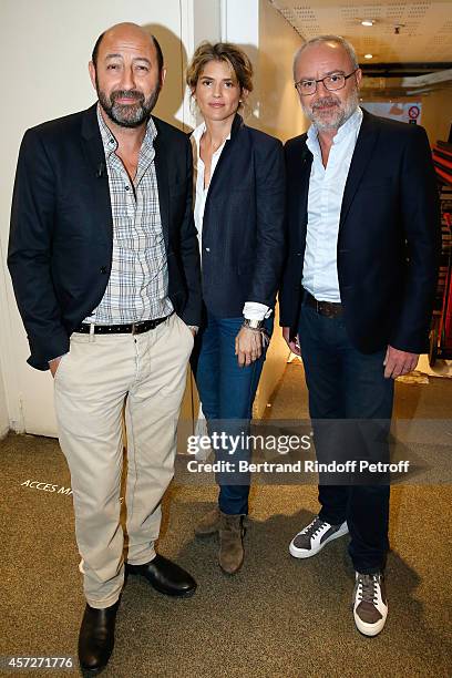 Actor Kad Merad, actress Alice Taglioni and director Olivier Baroux present the movie "On a marche sur Bangkok" during the 'Vivement Dimanche' French...